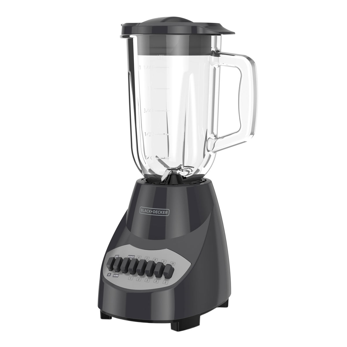 Countertop Blender with 6 Cup Glass Jar 10 Speed Settings